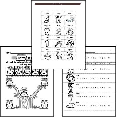 June Spelling<BR>Word Study Workbook<BR>for Kindergarteners