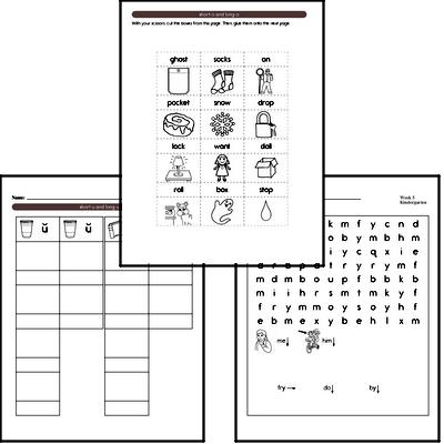 September Spelling<BR>Word Study Workbook<BR>for Kindergarteners