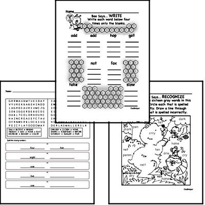 October Spelling<BR>Word Study Workbook<BR>for First Graders