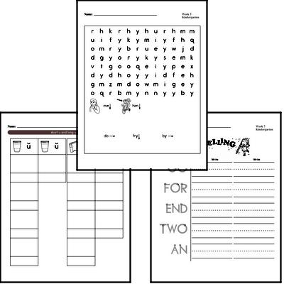 October Spelling<BR>Word Study Workbook<BR>for Kindergarteners