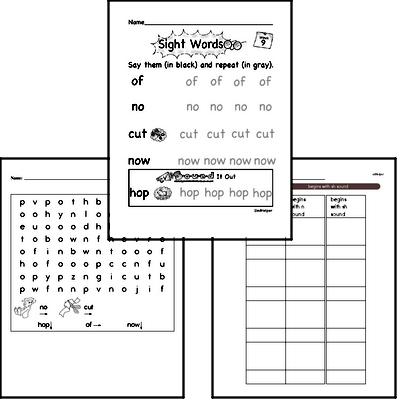 November Spelling<BR>Word Study Workbook<BR>for Kindergarteners