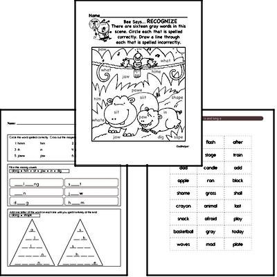 November Spelling<BR>Word Study Workbook<BR>for First Graders