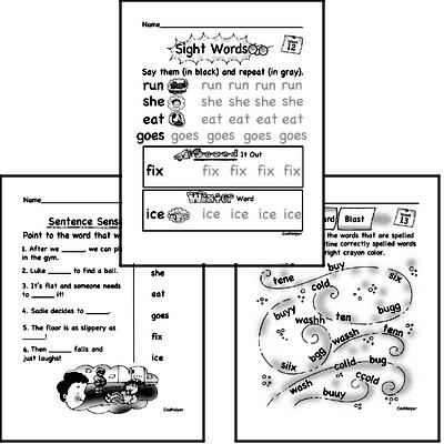 November Spelling<BR>Word Study Workbook<BR>for Kindergarteners