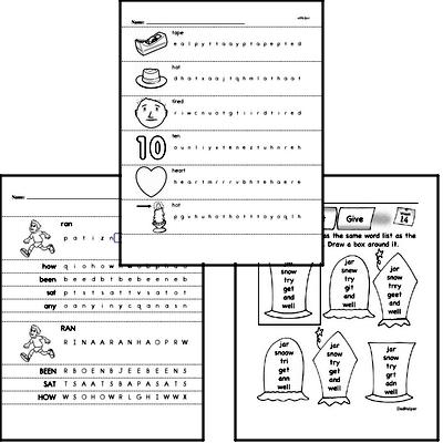 December Spelling<BR>Word Study Workbook<BR>for Kindergarteners