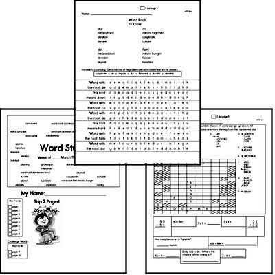 High School Spelling List and Workbook (March book #2)<BR>Week of March 13