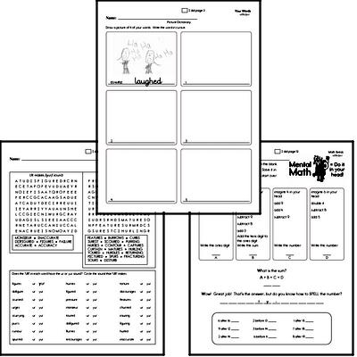 Fifth Grade Spelling List and Workbook (March book #3)<BR>Week of March 21