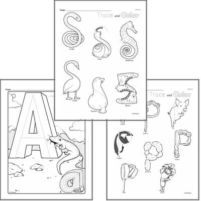 September Letter Practice Book #1b  with Graphics for Kindergarten Kids; Letters 