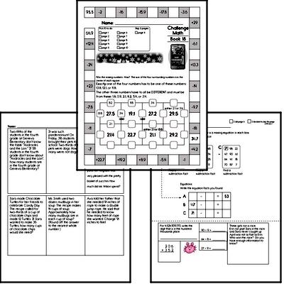 Weekly Math Worksheets for January 4