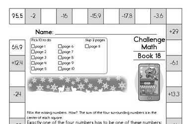 Weekly Math Worksheets for December 30