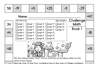 Weekly Math Worksheets for September 5