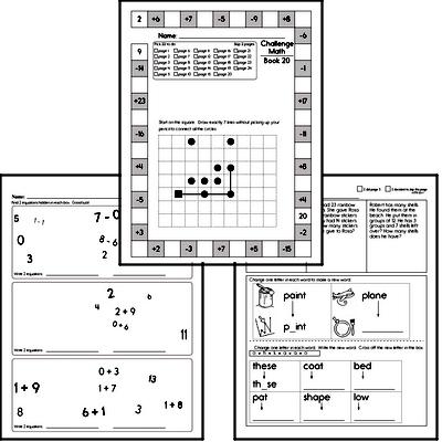 Weekly Math Worksheets for January 18