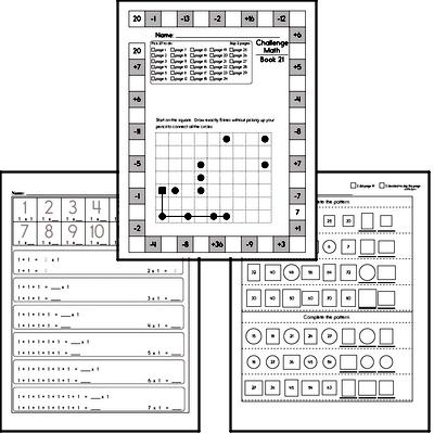 Weekly Math Worksheets for January 20