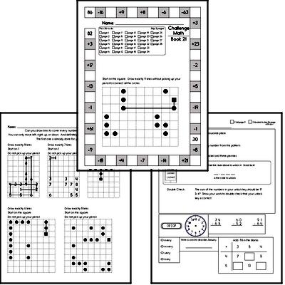 Weekly Math Worksheets for January 24