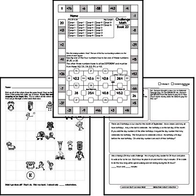 Weekly Math Worksheets for February 3