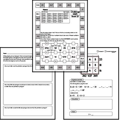 Weekly Math Worksheets for February 3