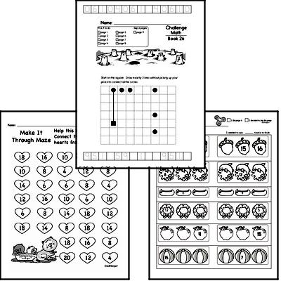 Weekly Math Worksheets for February 24