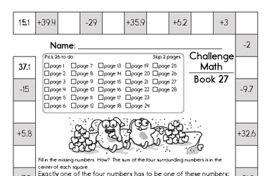 Weekly Math Worksheets for March 3