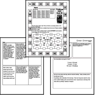 Weekly Math Worksheets for March 15
