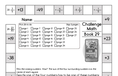 Weekly Math Worksheets for March 16