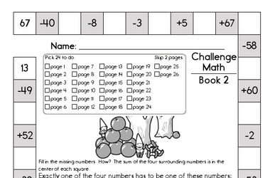 Weekly Math Worksheets for September 12