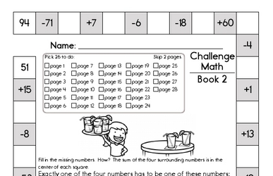 Weekly Math Worksheets for September 9