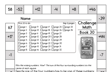 Weekly Math Worksheets for March 23