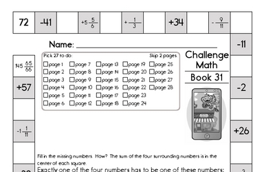 Weekly Math Worksheets for March 31
