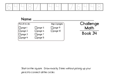 Weekly Math Worksheets for April 20