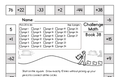 This Week's Math Review Book for Third Graders - Updated Each Week
