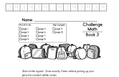 Weekly Math Worksheets for September 18