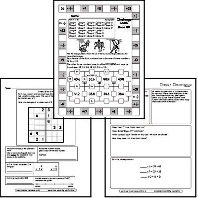 Weekly Math Worksheets for June 7