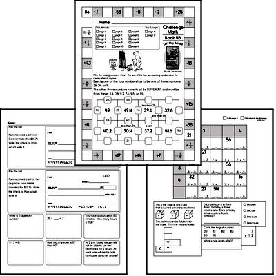 Weekly Math Worksheets for July 13