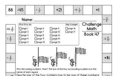 Weekly Math Worksheets for July 20