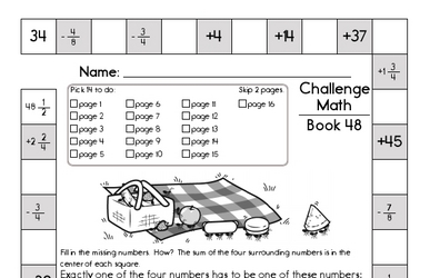 Weekly Math Worksheets for July 27