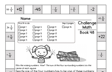 Weekly Math Worksheets for August 1