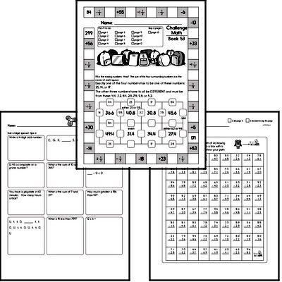 Weekly Math Worksheets for August 31
