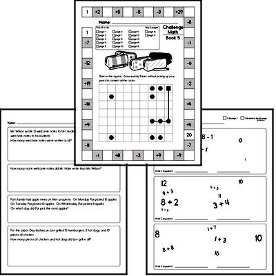Weekly Math Worksheets for October 1
