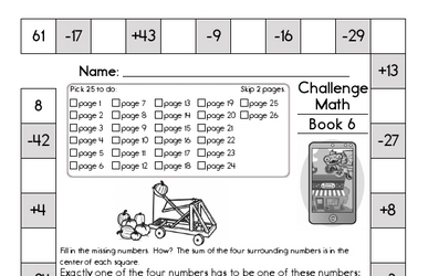 Weekly Math Worksheets for October 7