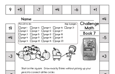Weekly Math Worksheets for October 16