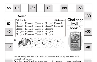 Weekly Math Worksheets for October 30