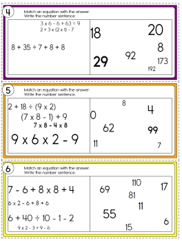 Scoot Order of Operations Math Games