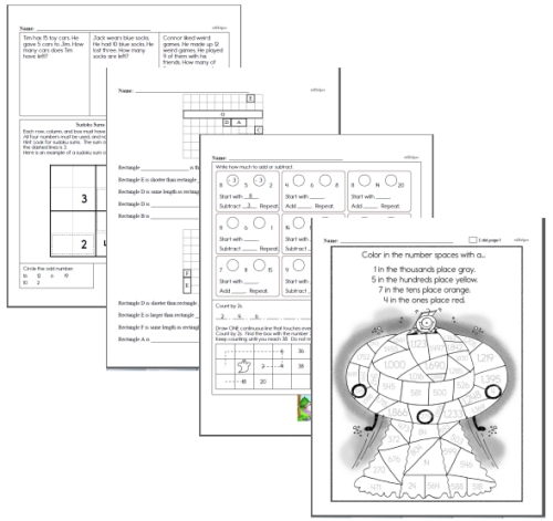 Second Grade Math Homework