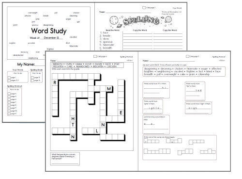 Build Spelling, Vocabulary, Puzzles and over 40 worksheets from ...