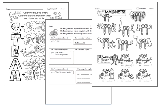 Free Stem Activities Workbooks | edHelper.com
