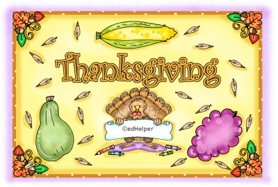 Second Grade Thanksgiving Activity Workbook