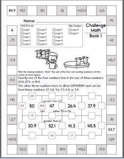 Free Math Challenge Workbooks For Gifted Kids | Edhelper