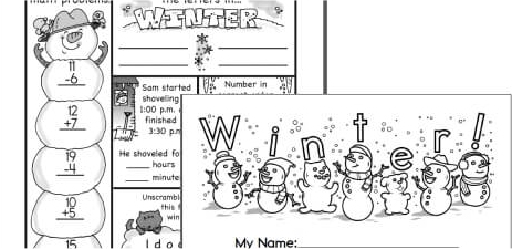 Rest of Winter Worksheets