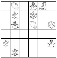 Winter Picture Sudoku Puzzles 6x6