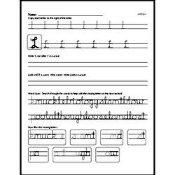 How to write cursive uppercase L workbook.