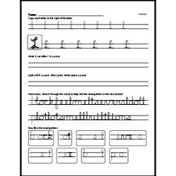 How to write cursive uppercase L workbook.